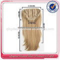 Hot sale stock brazilian hair human hair clip in hair half wig